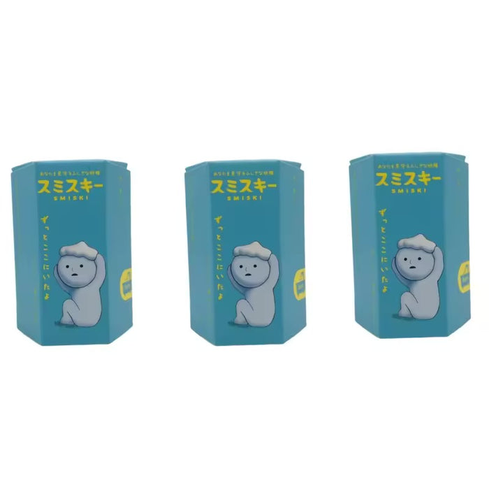 Full set of Smiski Bath series collectible figures displayed together
