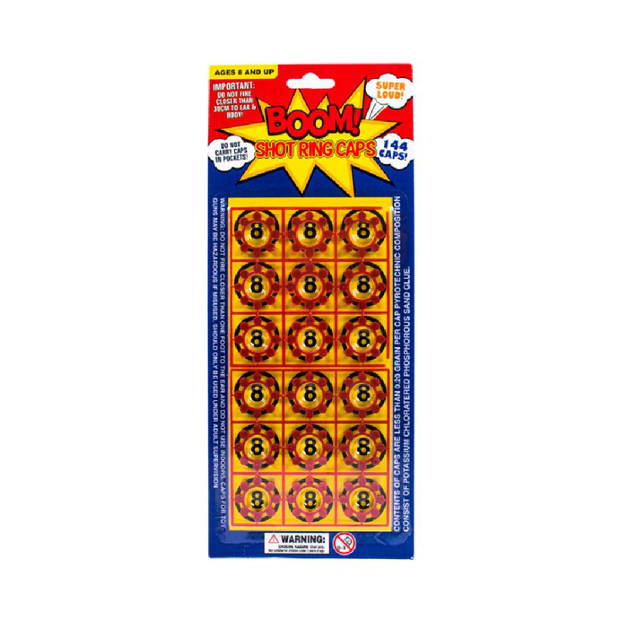 Cap Gun Rings 144 Shot