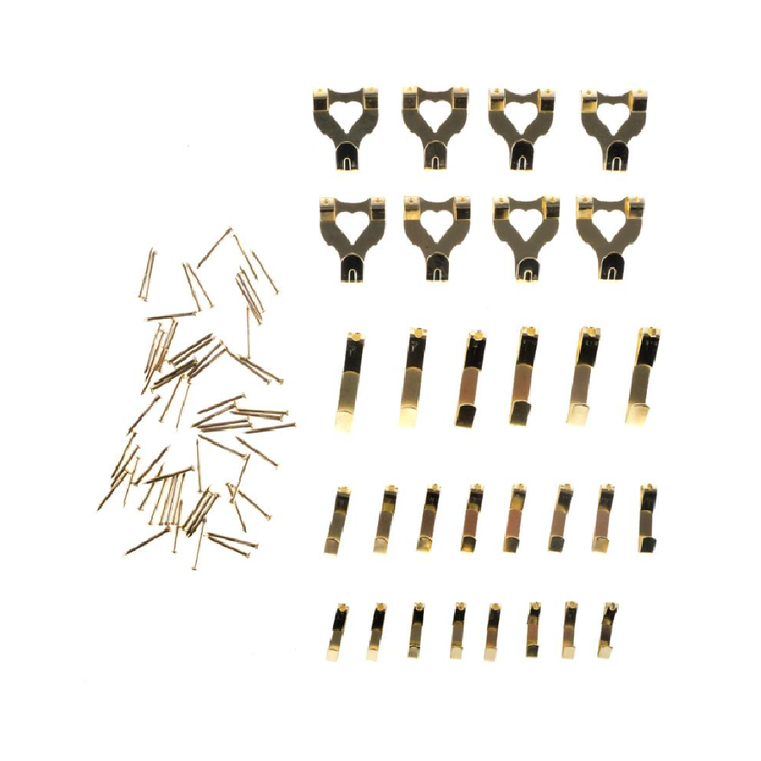 Hooks Picture Assorted Sizes 30pc (Includes Screws)