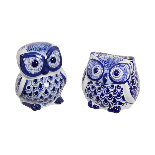 16/12cm Blue Willow Athena Owl | Living room decorations by Casaliving