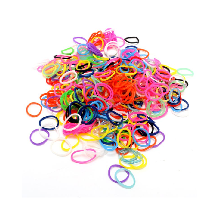 Hair Elastic Mixed Colour 600pc