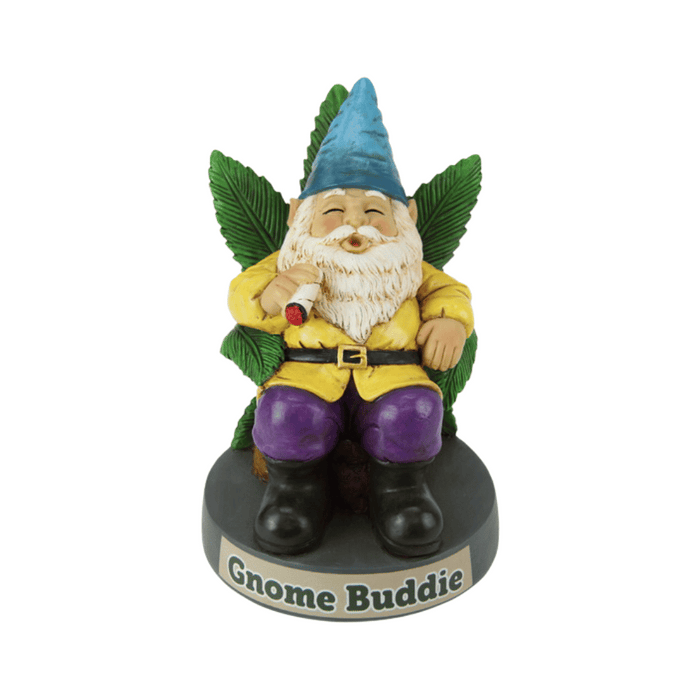 19cm Gnome Smoking Buddy | Gnome and Bird Figurines by Casaliving&nbsp;