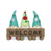 19cm Long Triple Gnomes Welcome Sign | Gnome and Bird Figurines by Casaliving&nbsp;