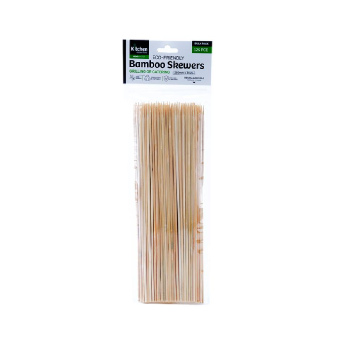 Bamboo Skewers 25cm × 3mm - 125pk