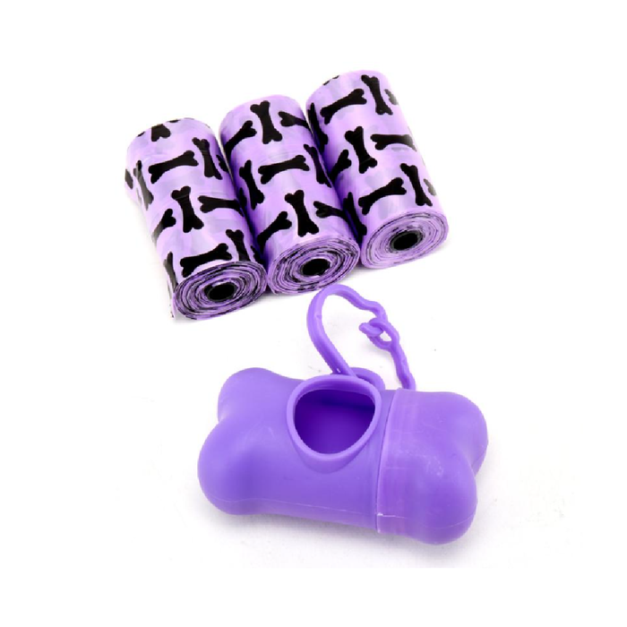 Dog Clean Up Bags With Holder 3 × 20pk Bag Size 30cm × 14cm