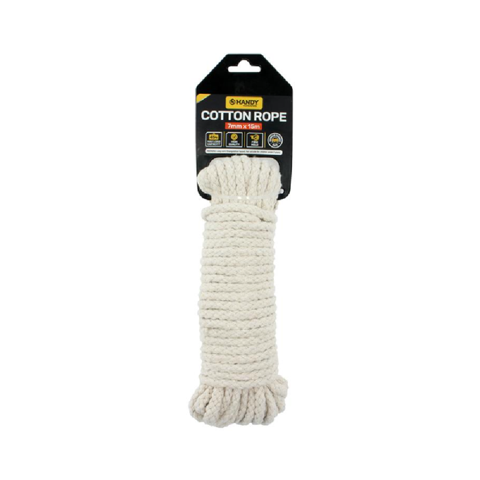 Cotton Rope All Purpose Natural Colour 7mm × 15m
