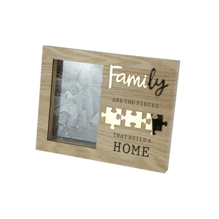 23x18cm Family Frame with Jigsaw | Living room decorations by Casaliving