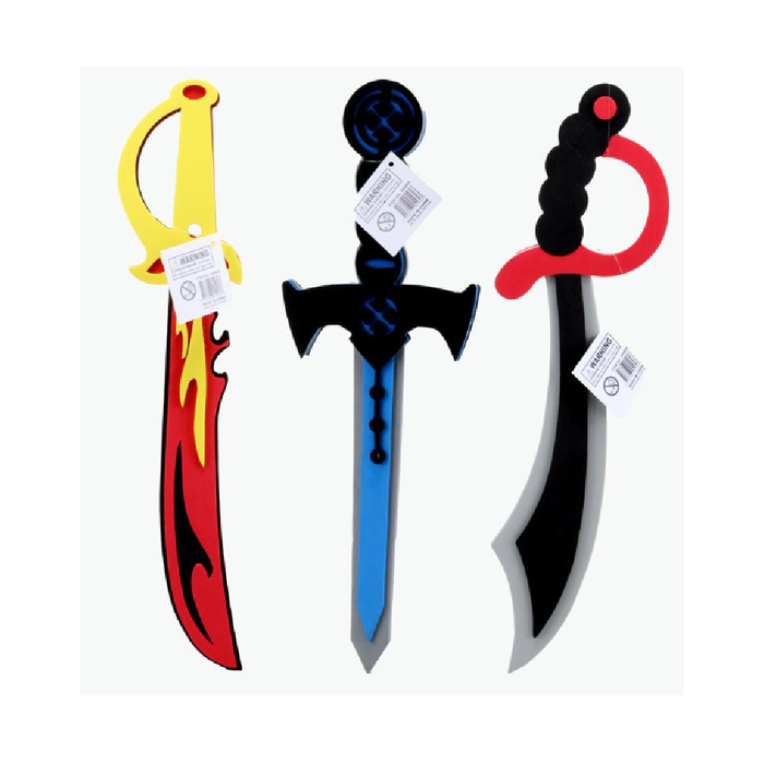 Foam Sword EVA 41cm × 11cm × 2cm 3 Assorted Designs