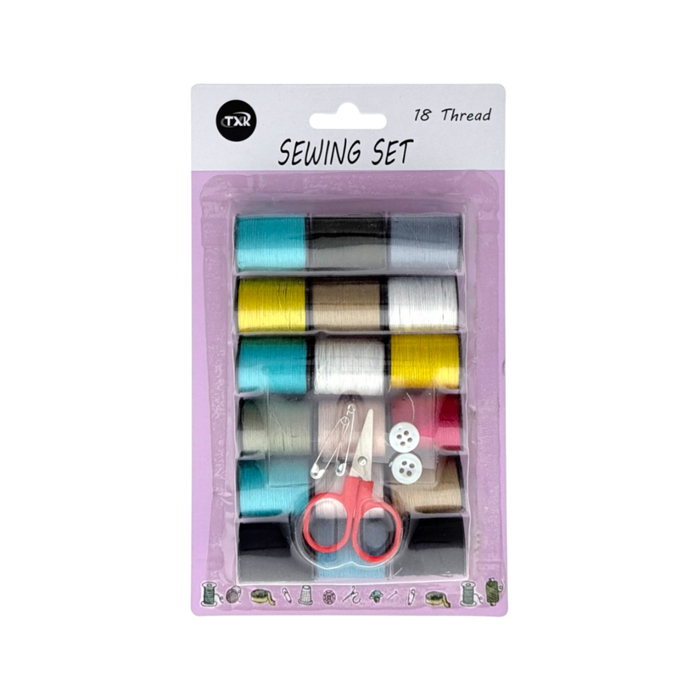 Sewing Kit - 18 Thread Colors