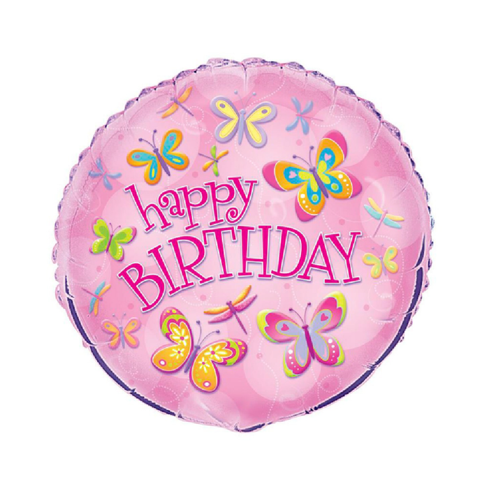 Butterflies And Dragonflies 45cm (18") Foil Balloon Packaged