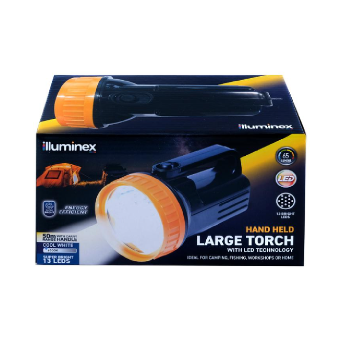 Illuminex Battery Operated Large Torch 13 LED 21cm × 11.8cm × 11.8cm