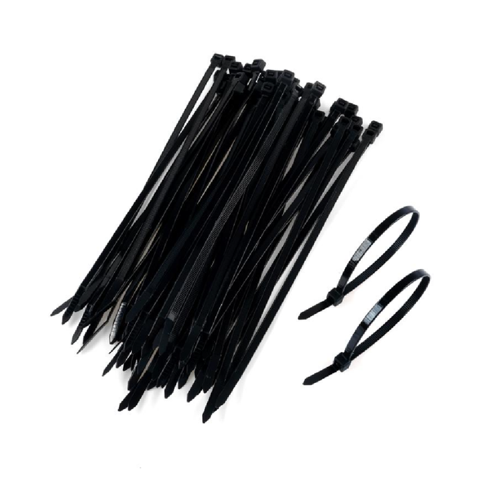 Cable Ties Black & Clear Assorted In Carton 200mm × 4.8mm 60pc