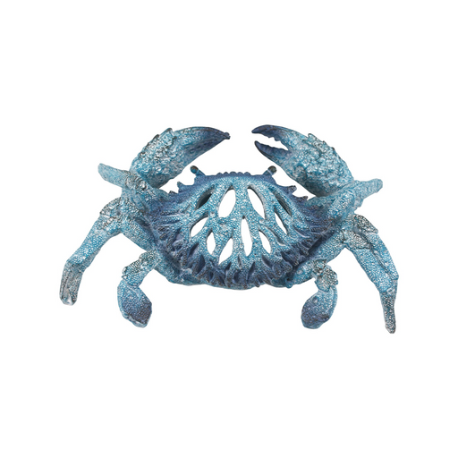 27cm Blue Crab with White Coral Décor | Living room decorations by Casaliving