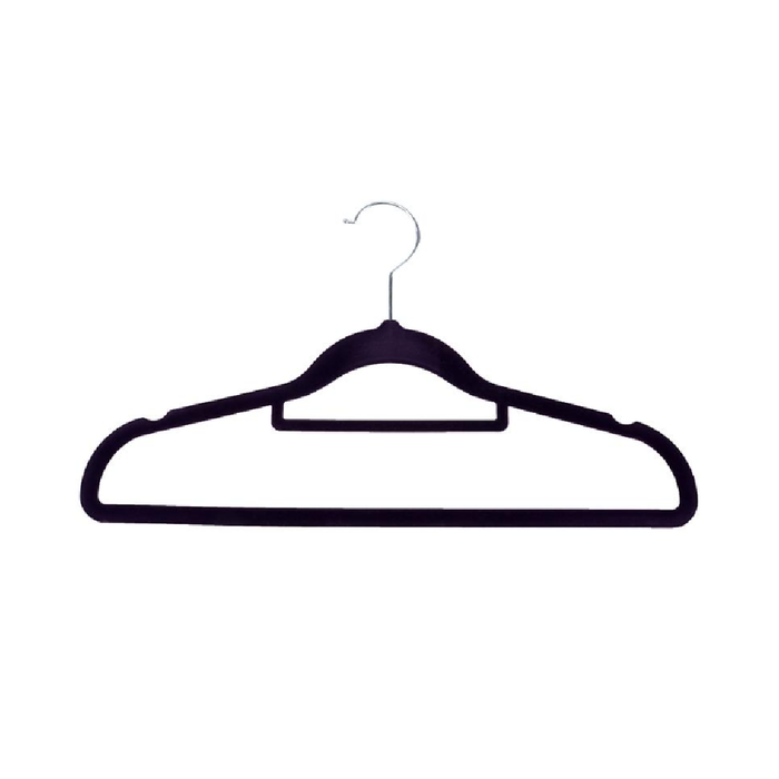 Coat Hanger Velvet Black 10pk