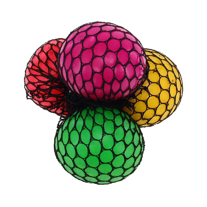 Squish Mesh Ball Ø7cm - 4 Assorted Colours