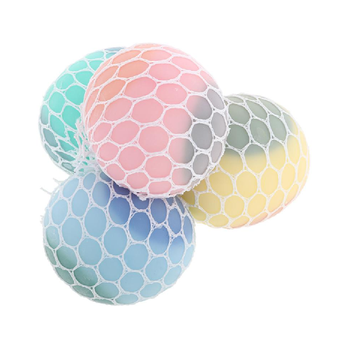 Squish Mesh Ball Ø6cm - 4 Assorted
