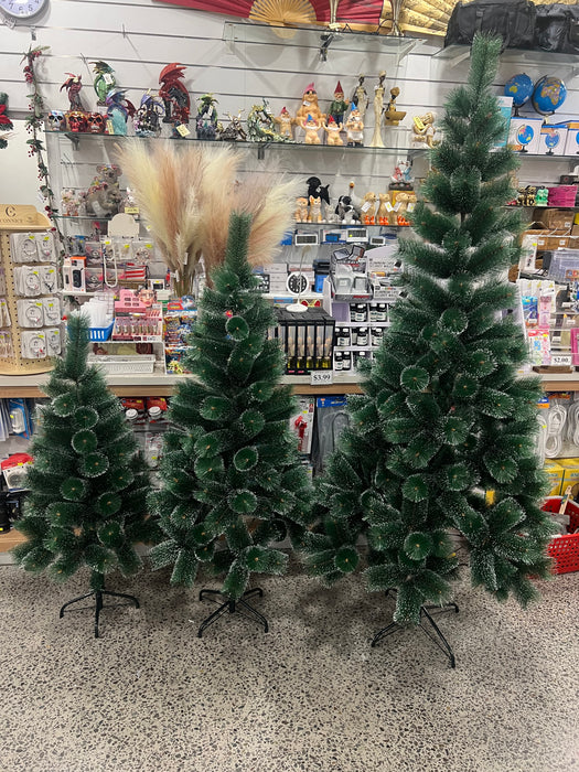 Multiple height options for snow-tipped Christmas tree