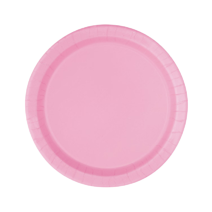 Lovely Pink 8 × 23cm (9") Paper Plates
