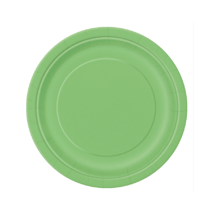 Lime Green 8 × 18cm (7") Paper Plates