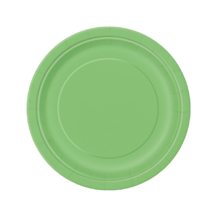 Lime Green 8 × 23cm (9") Paper Plates