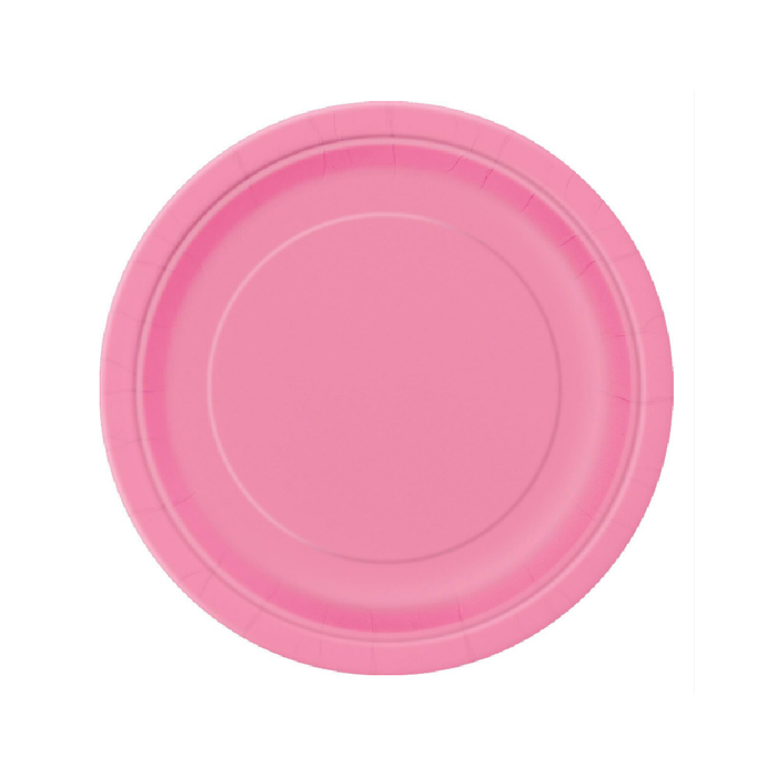 Hot Pink 8 × 18cm (7") Paper Plates