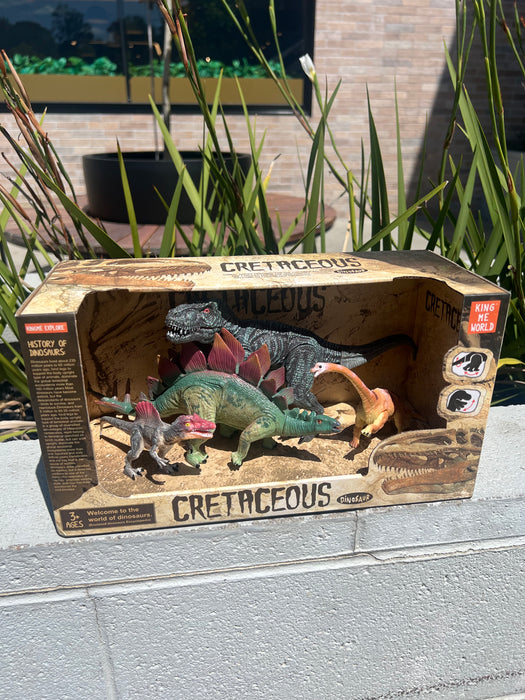 Dinosaur Figurine Set Giftbox T-Rex Stegosaurus Brachiosaurus