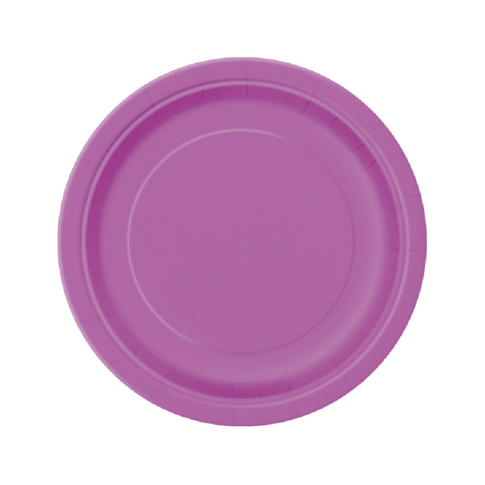 Pretty Purple 8 x 18cm (7") Round Paper Plates