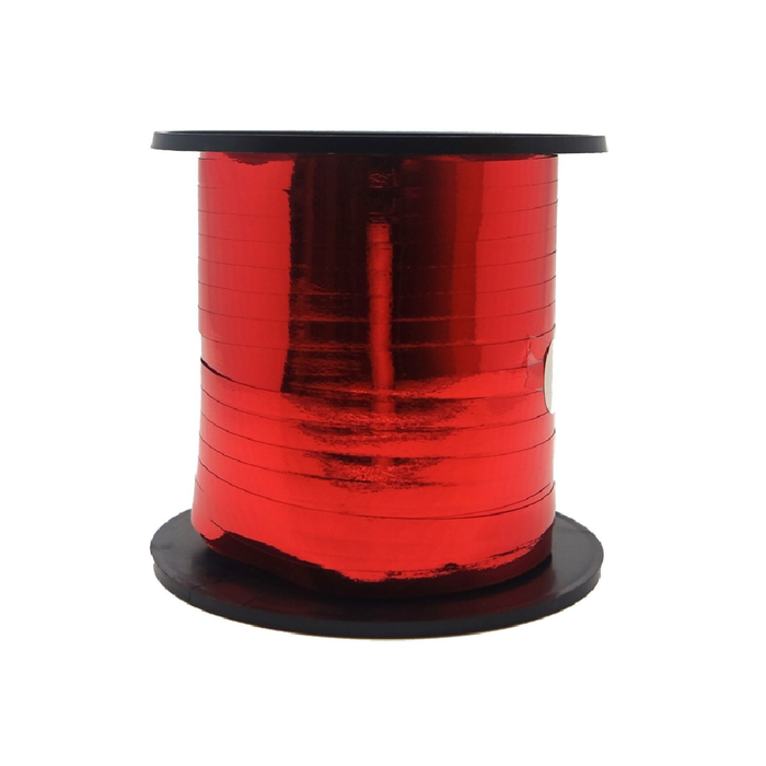 Curling Ribbon 228m (250yds) Metal Red