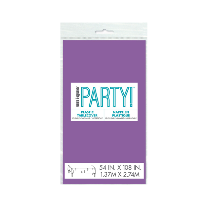 Pretty Purple Unique Compact Packaging Plastic Tablecover Rectangle 137cm x 274cm (54" x 108")