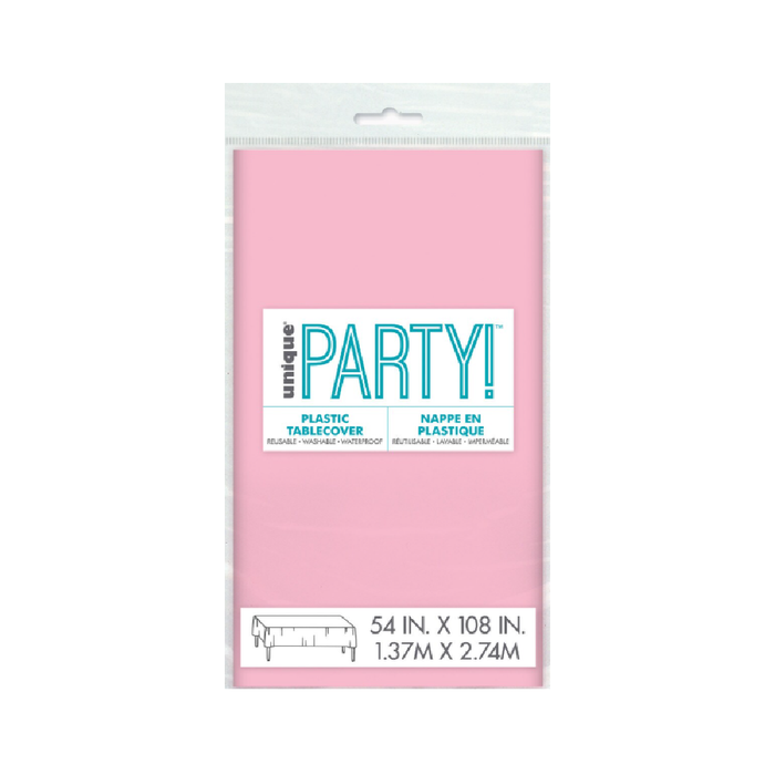 Lovely Pink Unique Compact Packaging Plastic Tablecover Rectangle 137cm x 274cm (54" x 108")