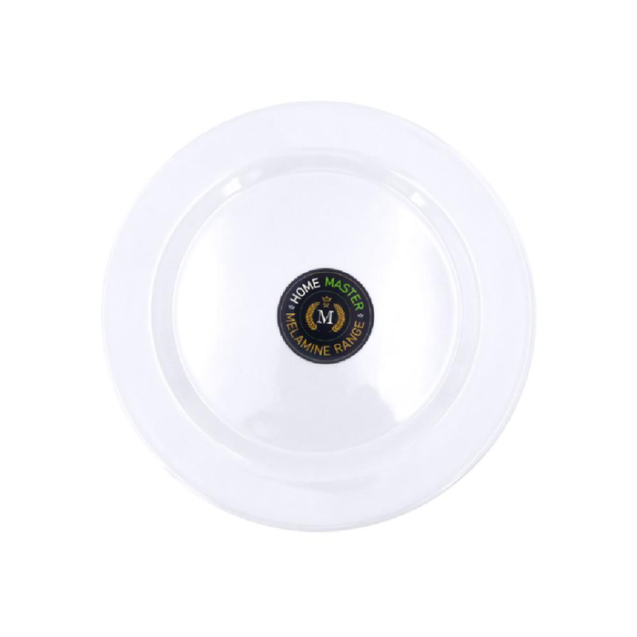 Melamine Plate Round Ø25cm × 1.9cm(h) - White