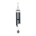 5 Tube Black Chime with Grey Dome Top - Wind Chimes by Casaliving&nbsp;