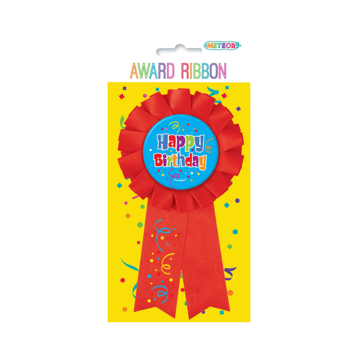 Happy Birthday Confetti Award Ribbon