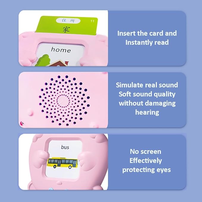 Bilingual Talking Flash Cards – English & Mandarin Learning Toy for Kids