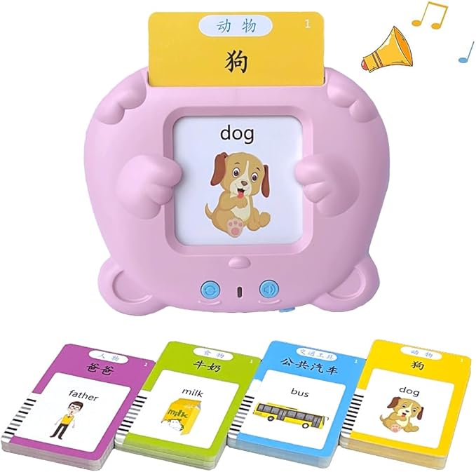 Bilingual Talking Flash Cards – English & Mandarin Learning Toy for Kids