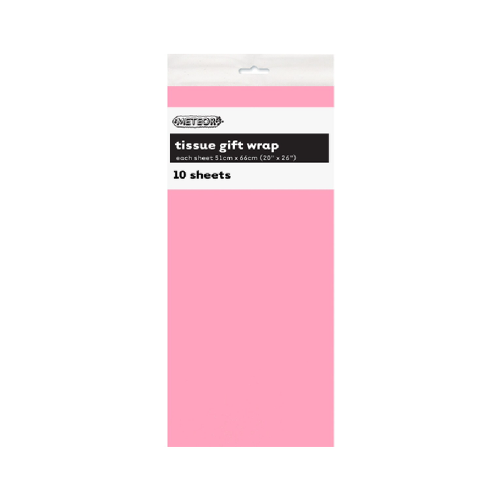 10 Gift Wrap Tissue Sheets - Pastel Pink