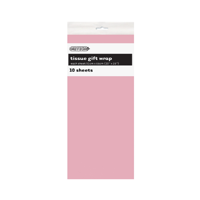 10 Gift Wrap Tissue Sheets - Lovely Pink