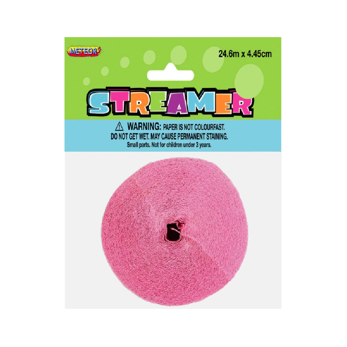 Crepe Streamer Lovely Pink 1 x 24m (81ft)