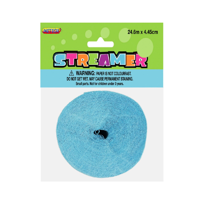 Crepe Streamer Powder Blue 1 x 24m (81ft)