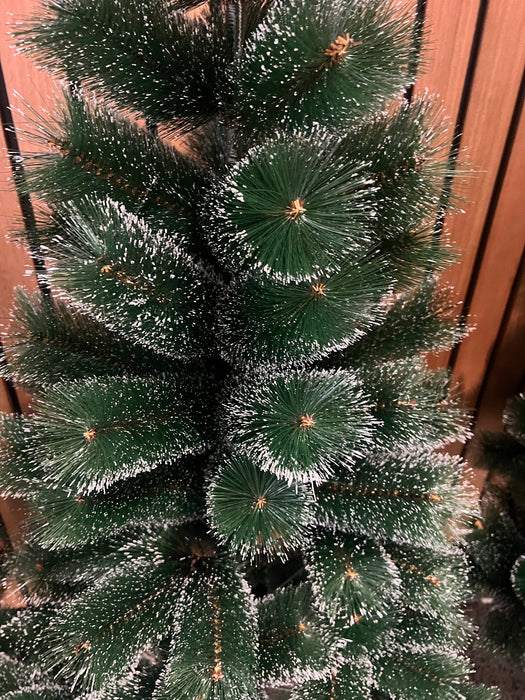 Premium Snow-Tipped Artificial Bottle Brush Christmas Tree – Realistic Winter Pine Look | Multiple Heights | Easy Assembly, Full & Lush Holiday Decoration Australia