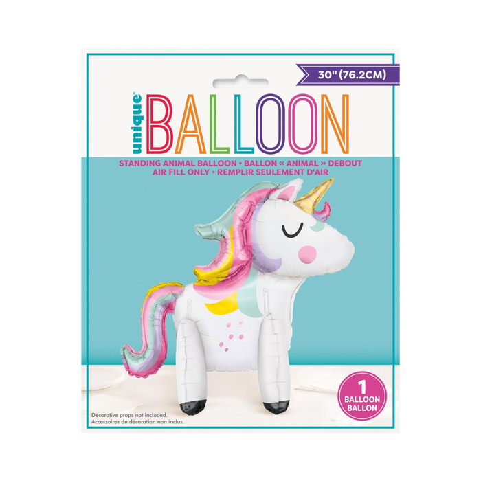Unicorn 76.2cm (30") Standing Foil Balloon