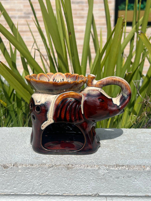 Elephant Oil Burner 17cm - Aromatherapy Ambiance - Home Candles and Oil Burners by Casaliving&nbsp;