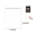 7 × 9" Top Spiral Notebook 70g - 70 Sheets