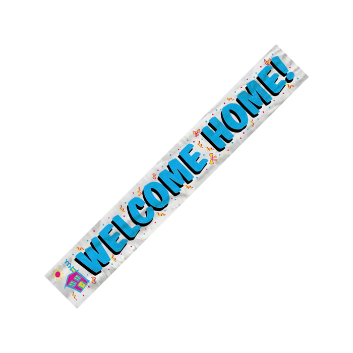 Welcome Home Foil Banner 3.65m (12')