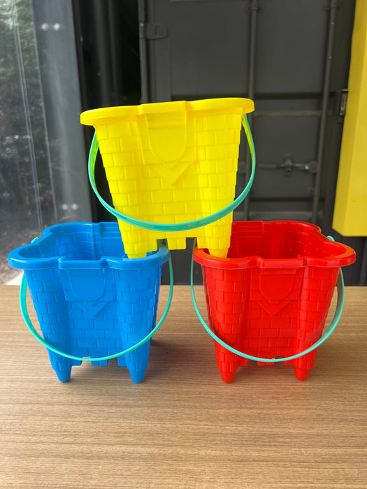 Kids Beach Buckets & Sand Toys Set | Durable Plastic Beach Bucket for Toddlers & Children | Summer Sandcastle Toy for Beach, Sandpit & Outdoor Play