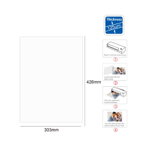 A3 Laminating Pouches 125 Micron 5 packs