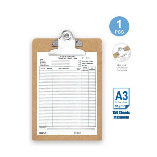 A3 MDF Clipboard