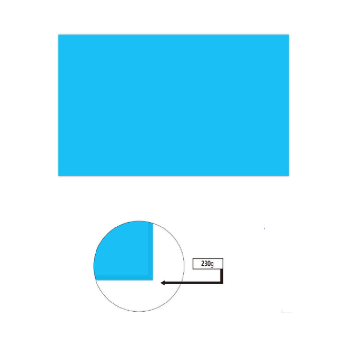 A4 Cardboard 230g 50pcs Blue