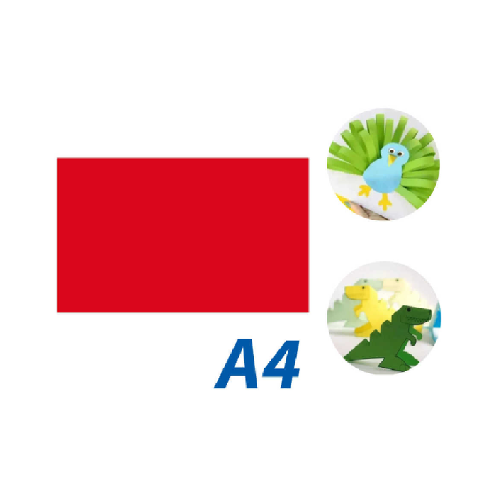 A4 Confetti Red
