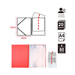 A4 Display Book 20 Pockets Red